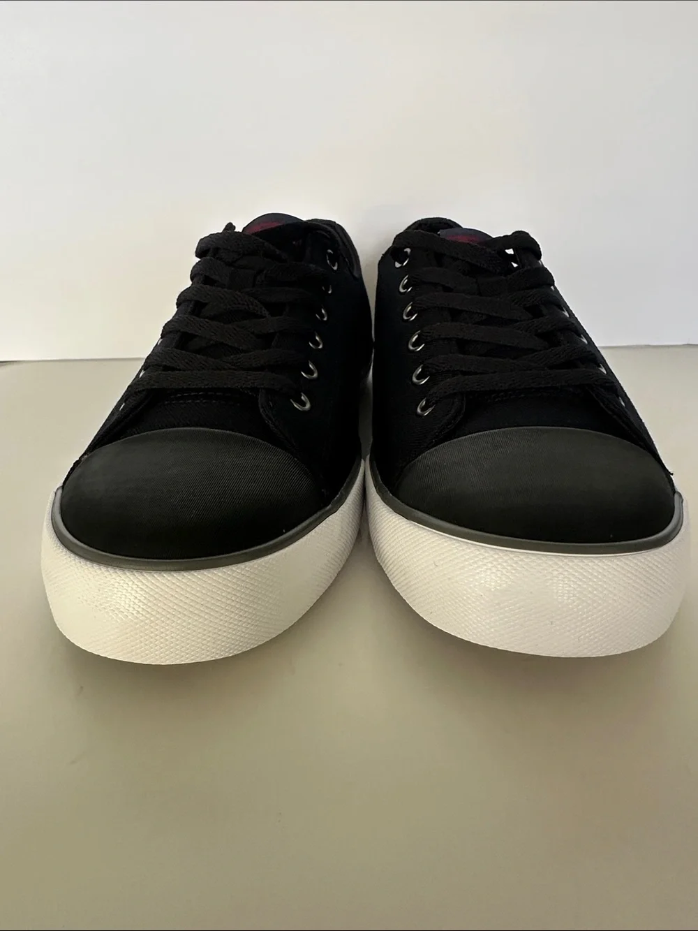 Ben Sherman Dorset Lo Black Canvas Sneakers Men’s Size 9 New Memory Foam